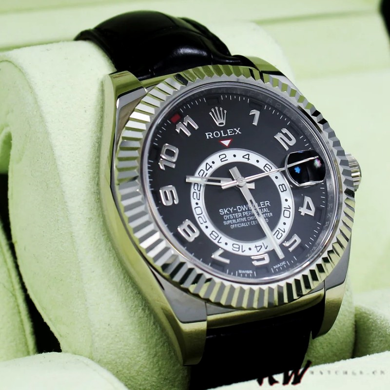 Black Dial Leather Strap