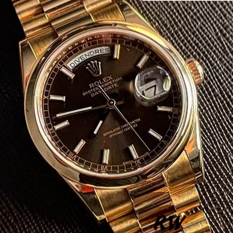 Rose Gold Chocolate Dial