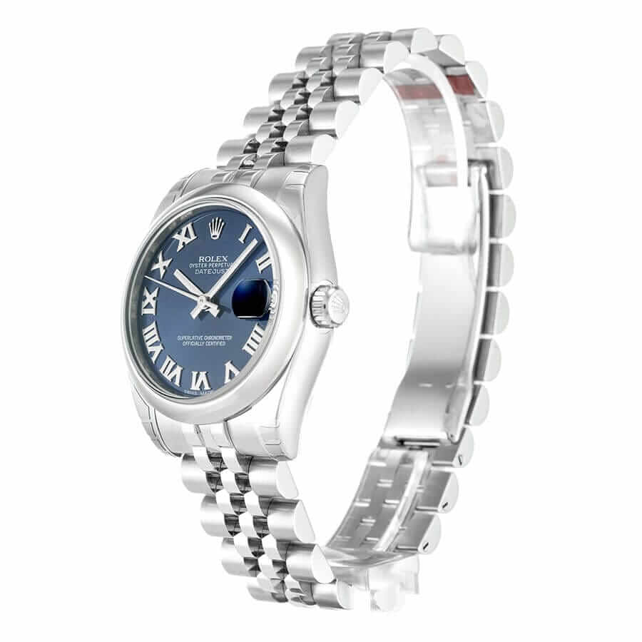 Blue Dial Stainless Steel 28mm Lady