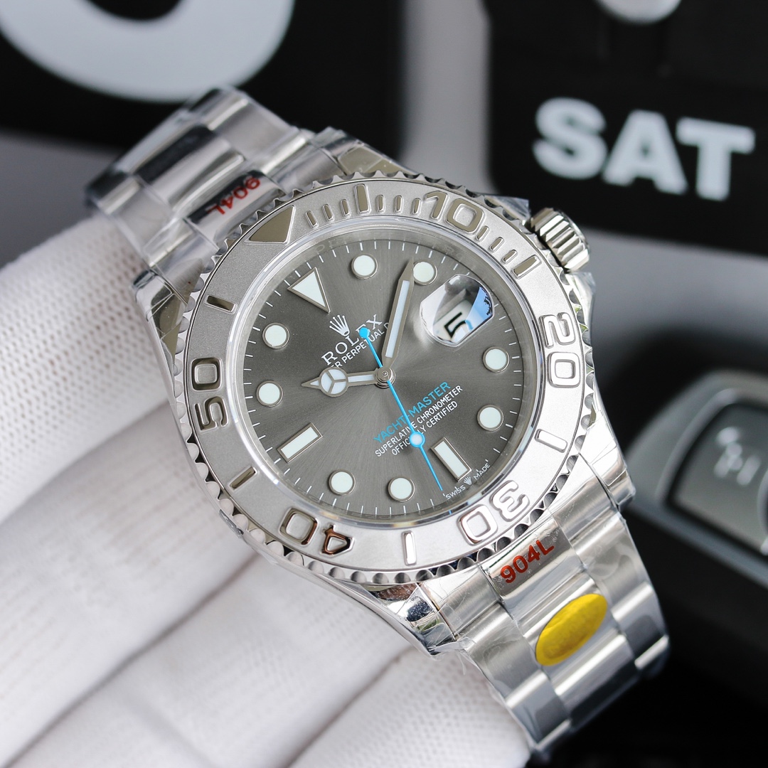 Grey Dial Stainless Steel Sport Chronograph 40mm Mens
