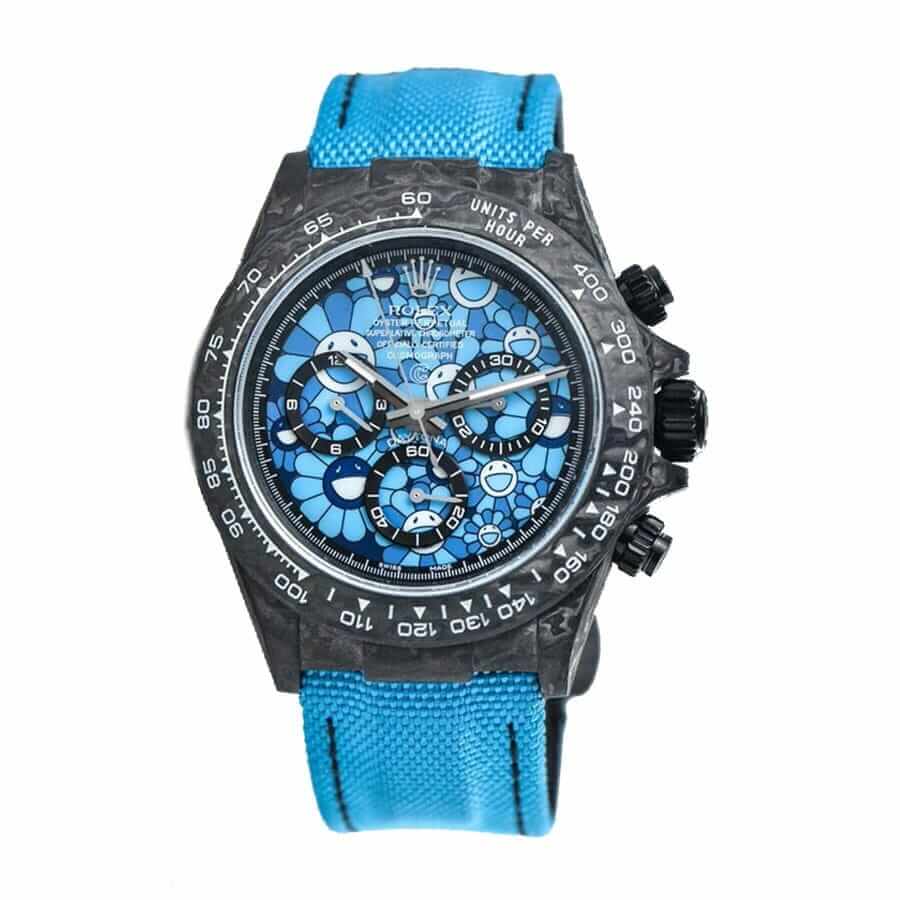 Blue Sunflower Dial Yellow Gold 40mm Men