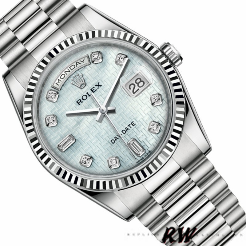 Mother of Pearl White Dial Fluted Bezel Date
