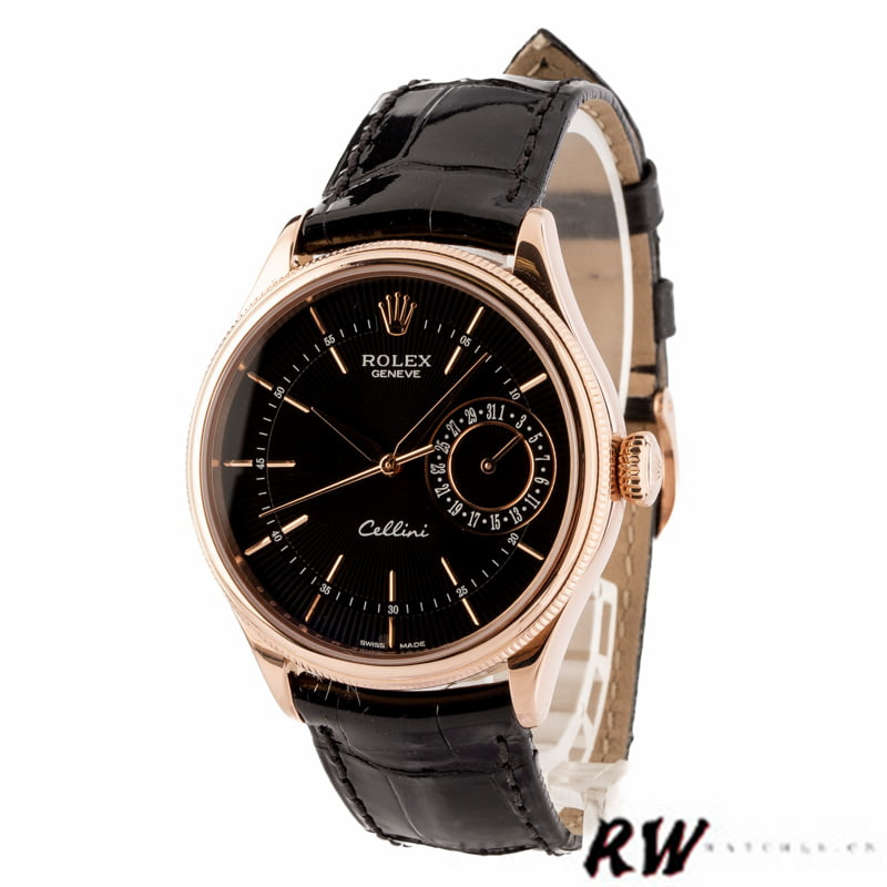 Rose Gold Black Index Dial