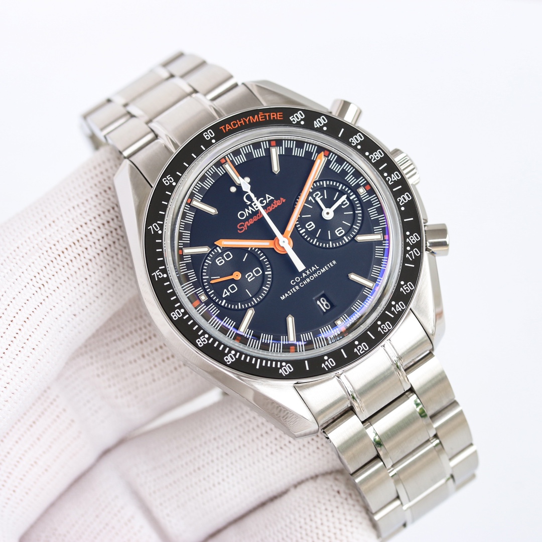 Professional OB2 Racing Chronograph | Deep Blue Dial & Orange Hands
