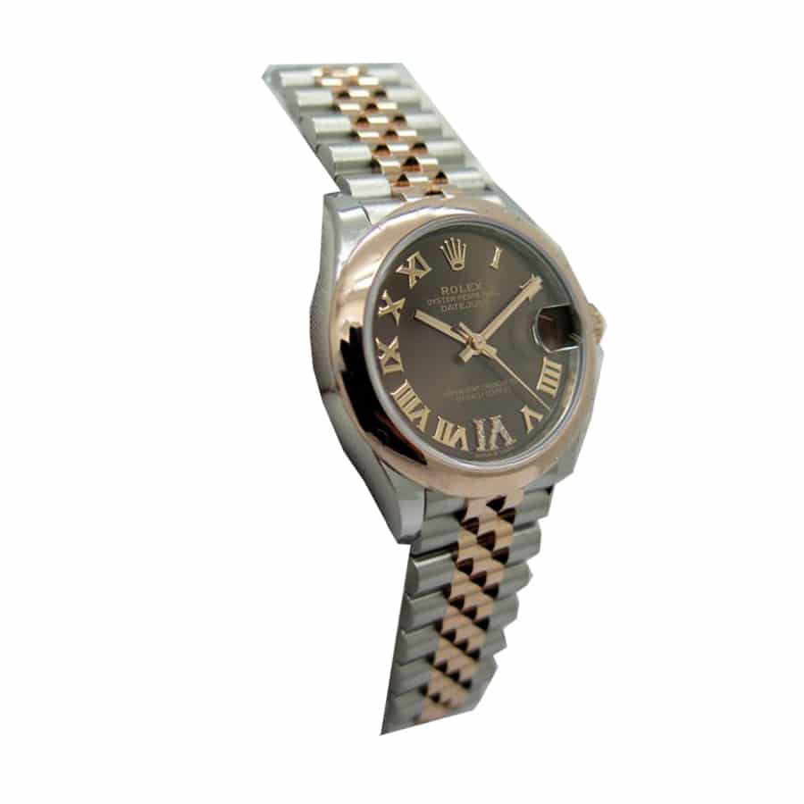 Chocolate Diamond Dial Everose Gold 28mm Lady