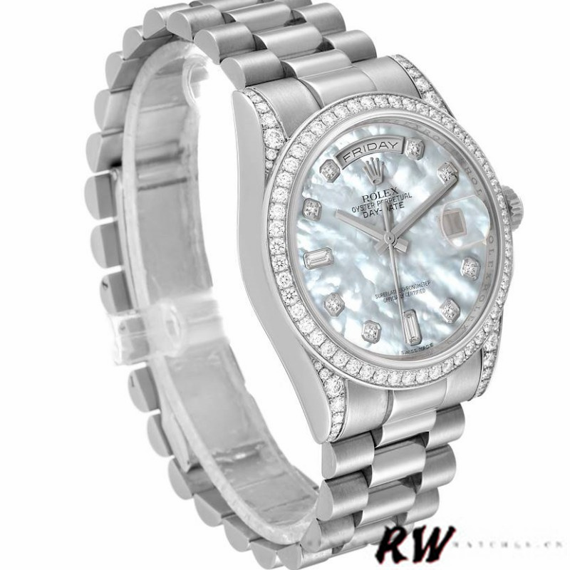 Diamond Bezel MOP White Dial