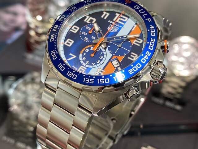 43mm Racing Chronograph Watch Steel Bracelet