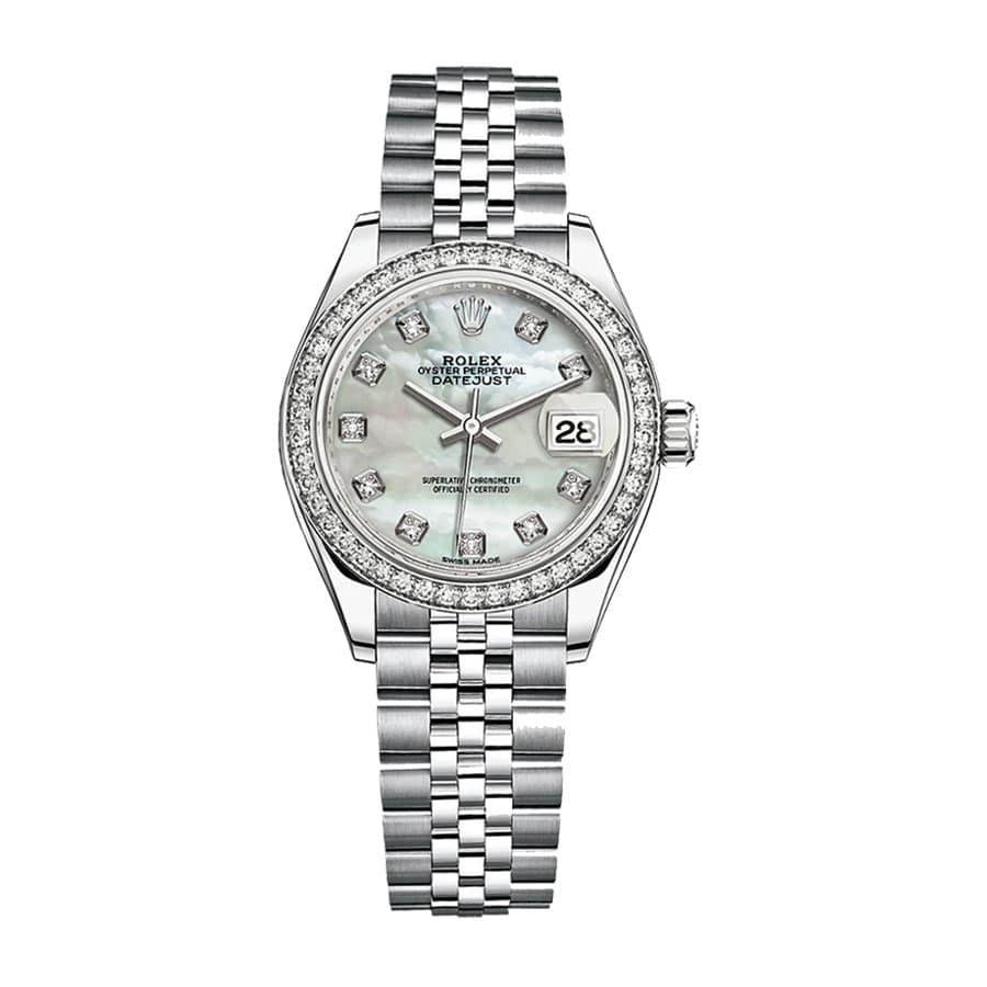 Mother Of Pearl Dial White Gold 28mm Lady
