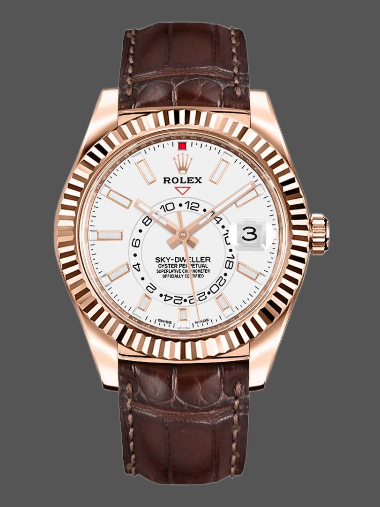 White Dial Rose Gold