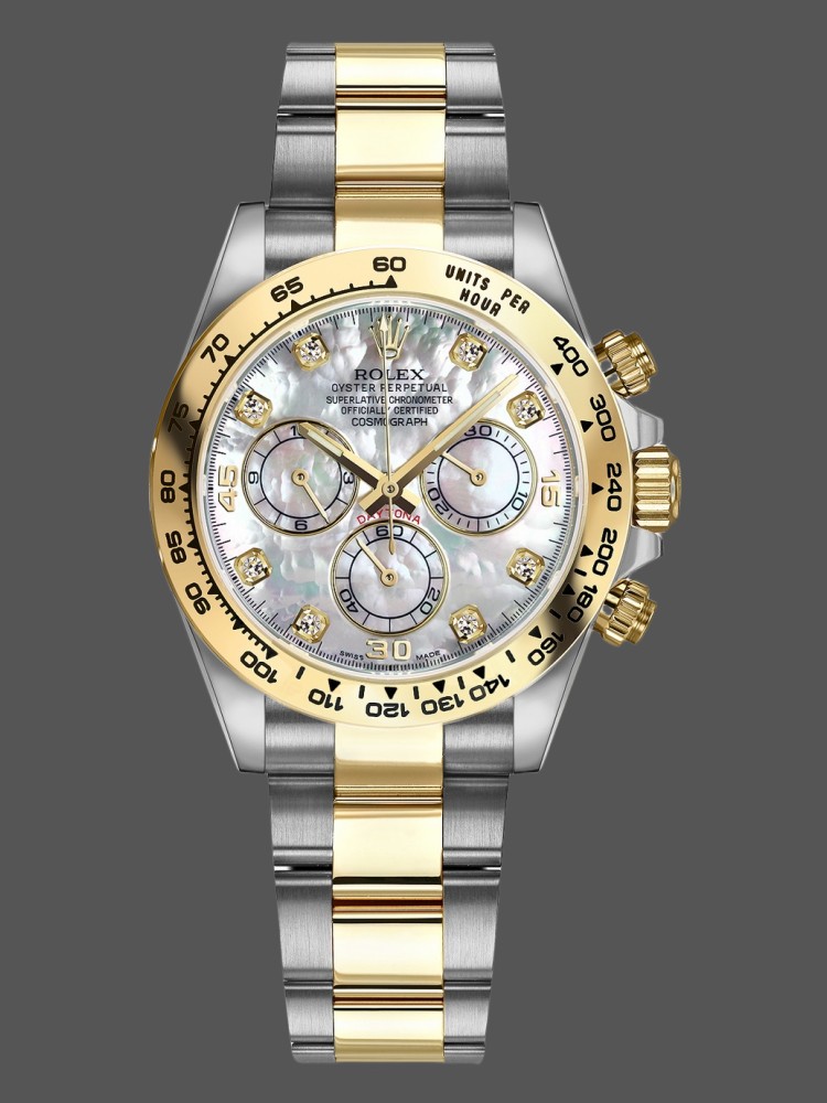White Mother Of Pearl Dial Two-Tone 40mm Men