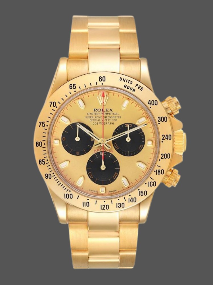 Yellow Gold Champagne Dial Chronograph 40mm Mens