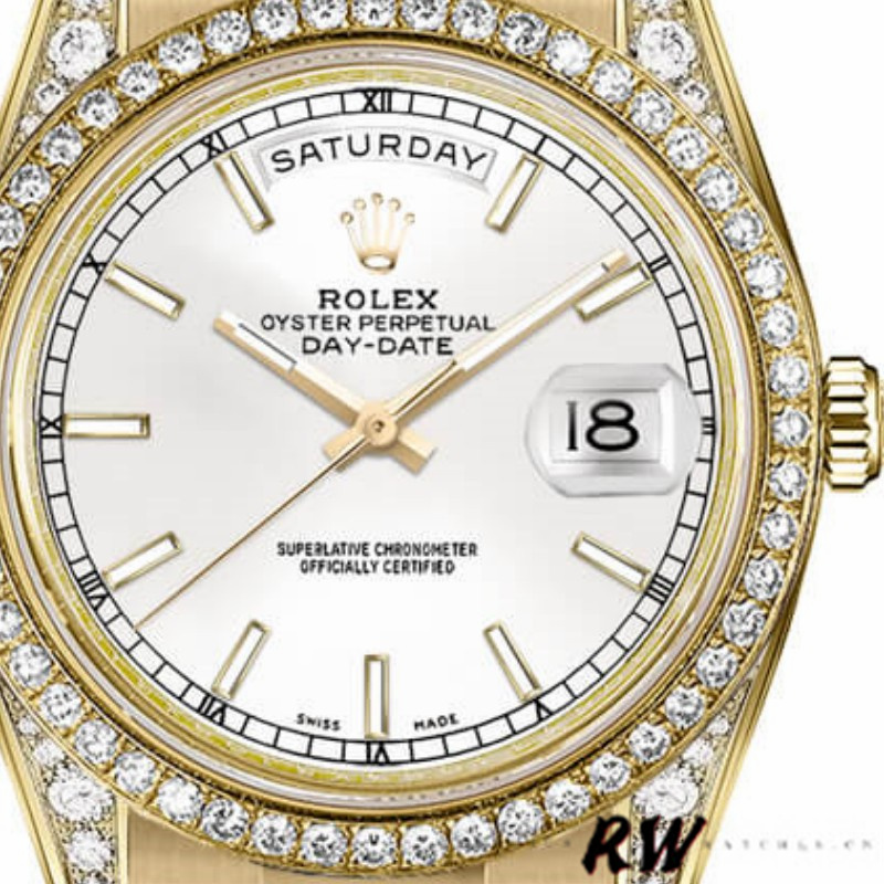 Yellow Gold White Dial