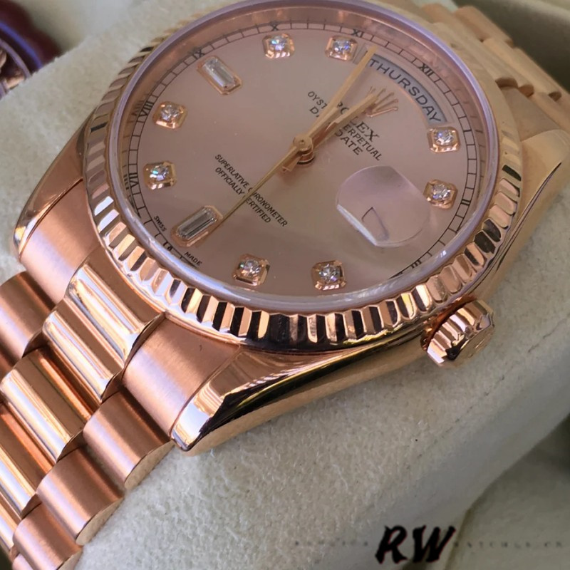 Pink Diamond Dial Date