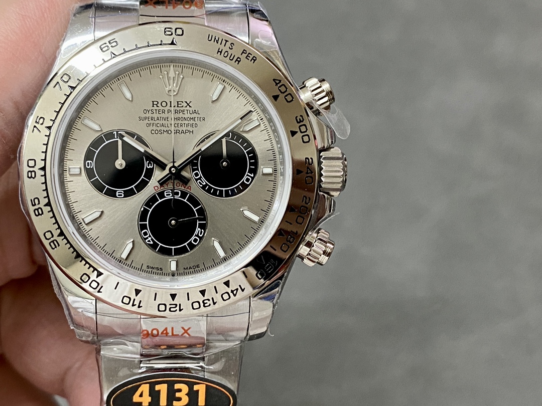 Silver Index Dial White Gold 40mm Men