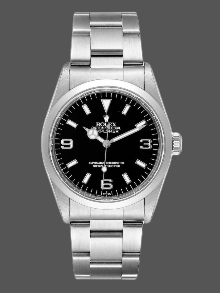 Stainless Steel Black Dial