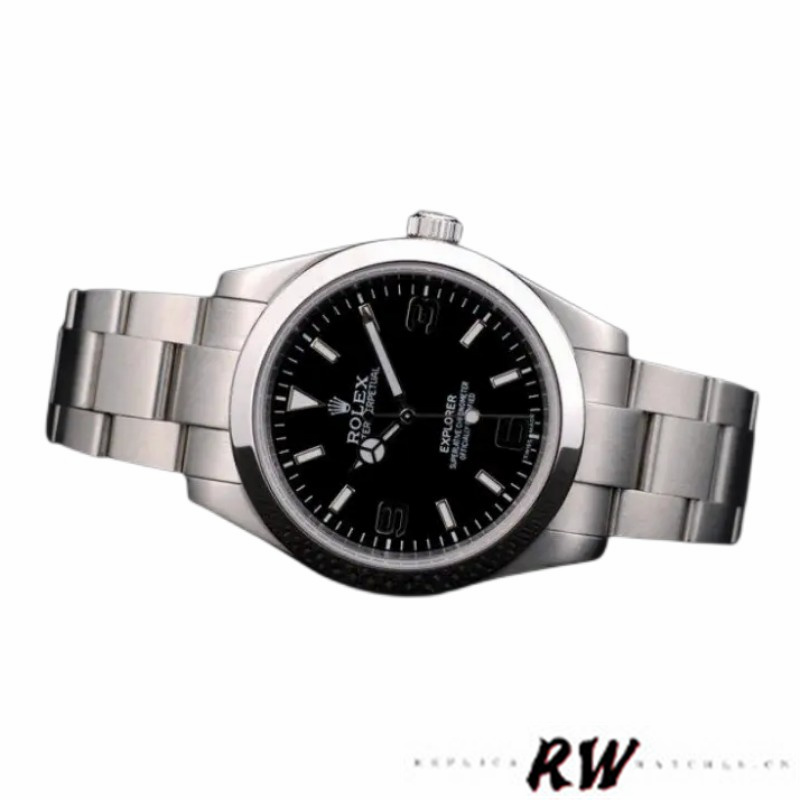 Stainless Steel Black Dial