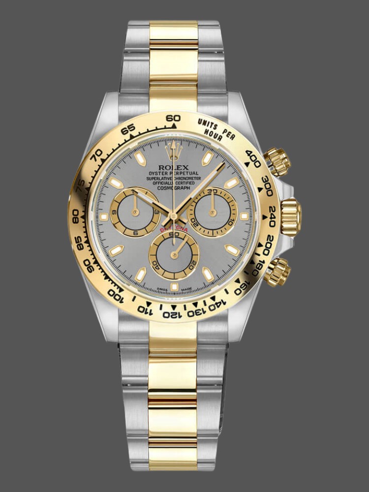 Rhodium Index Dial Two-Tone 40mm Men