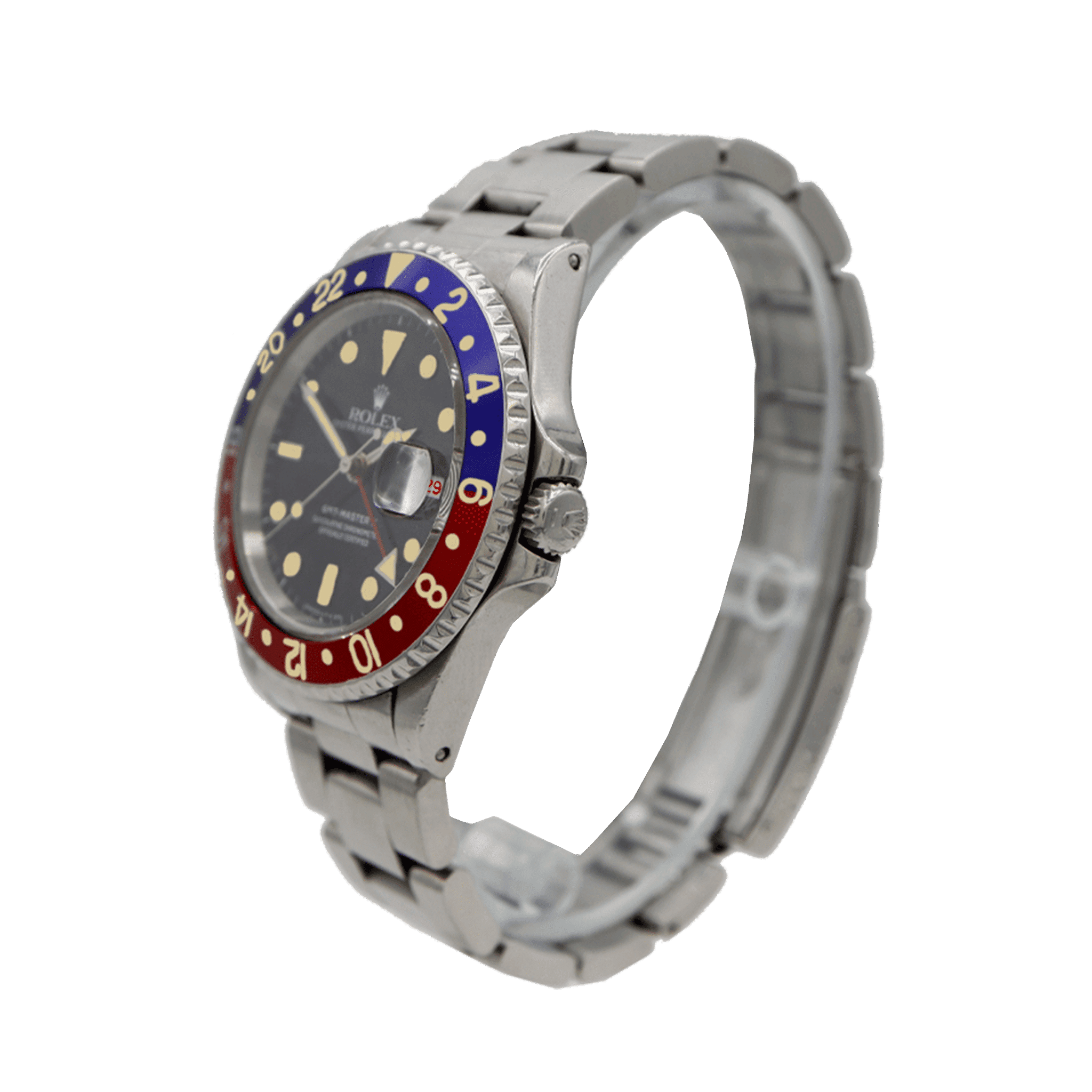 Red & Blue Bezel Stainless Steel 40mm Men