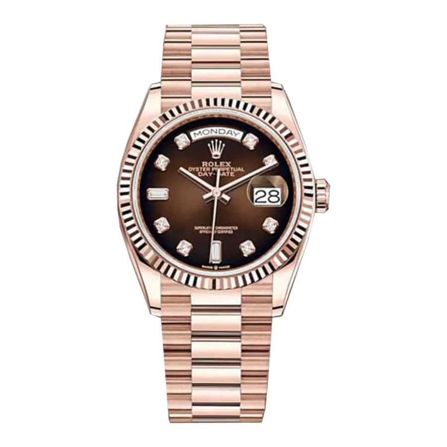 Brown Ombre Dial Everose Gold 40mm Men
