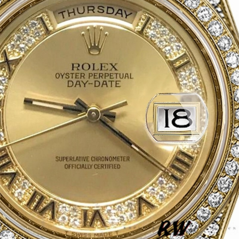 Champagne Diamond Dial Yellow Gold