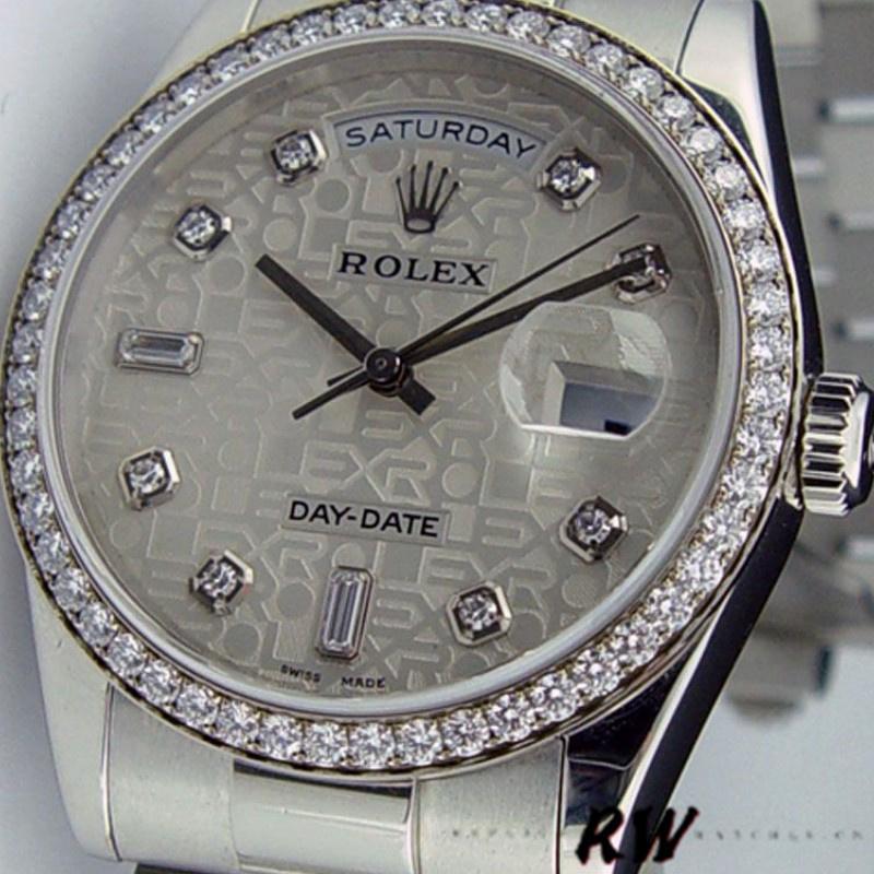 Silver Jubilee Diamond Dial Platinum Date