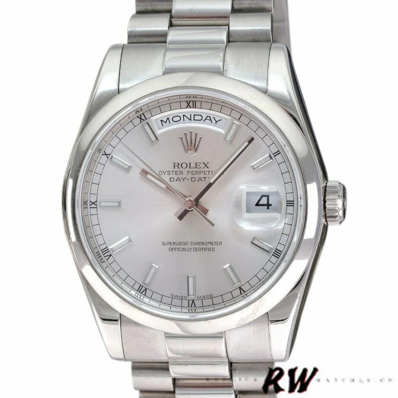 Silver Dial White Gold Date
