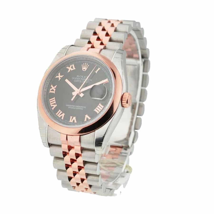 Black Roman Dial Two-Tone 41mm Men