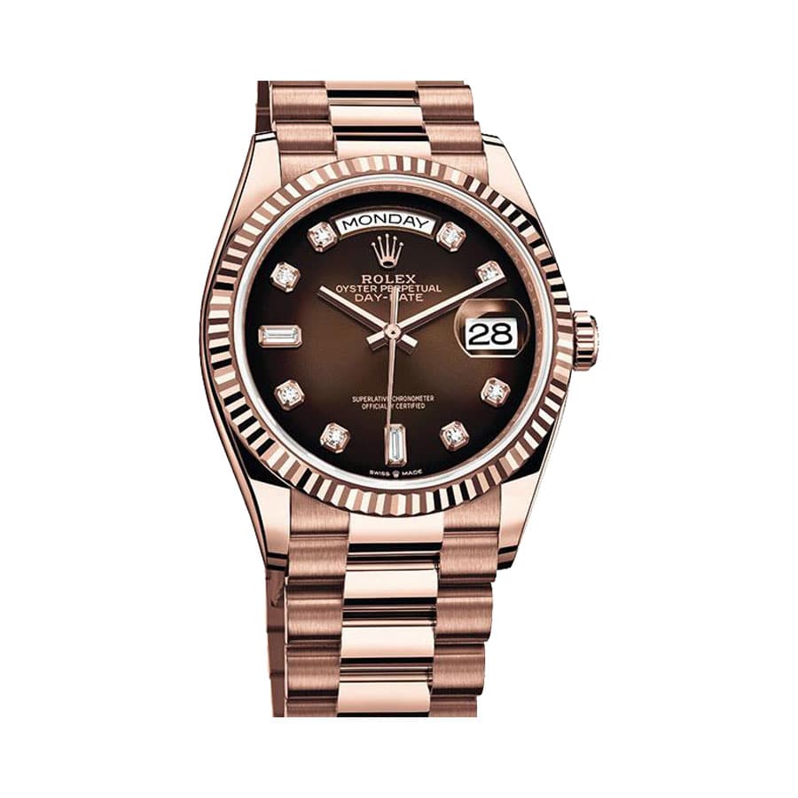 Brown Ombre Dial Everose Gold 40mm Men