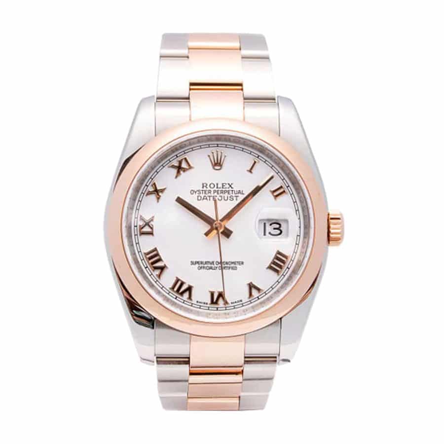 White Roman Dial Stainless Steel 28mm Lady