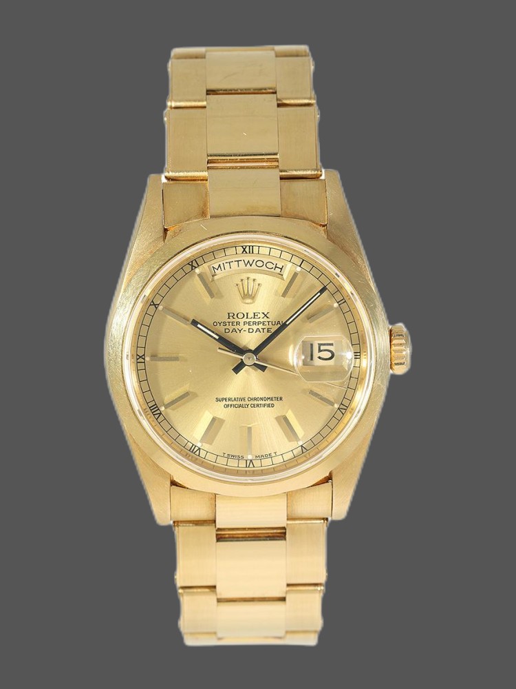 Champagne Dial Gold Indexes