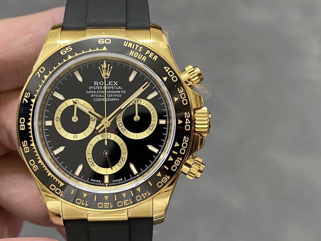 Yellow Gold Black Dial 40mm Men