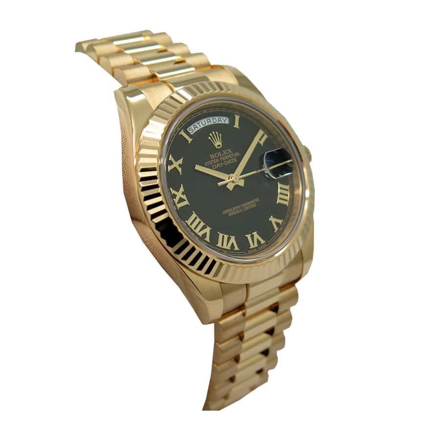 Black Dial Yellow Gold 40mm Men