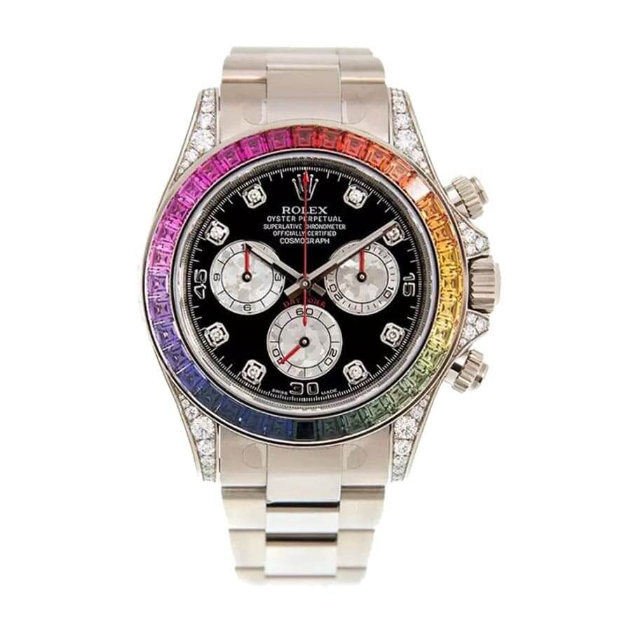 Black Diamond Dial Stainless Steel 41mm Men