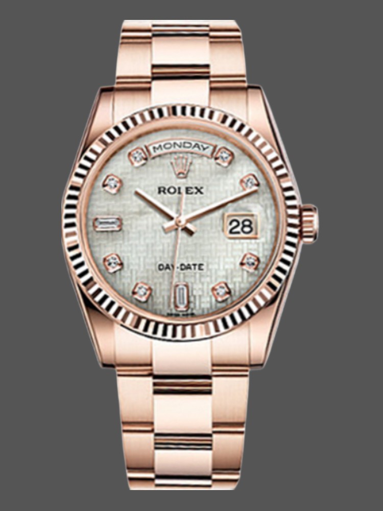 Mother of Pearl White Dial Date