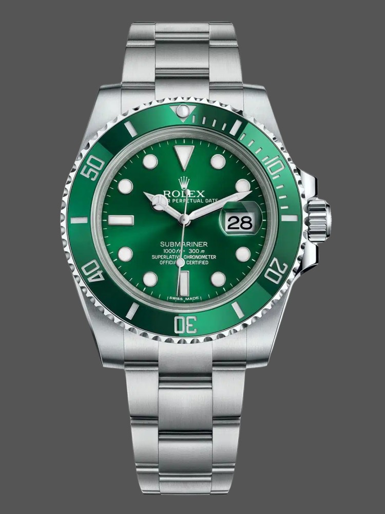 Stainless Steel Green Dial Oyster Diver