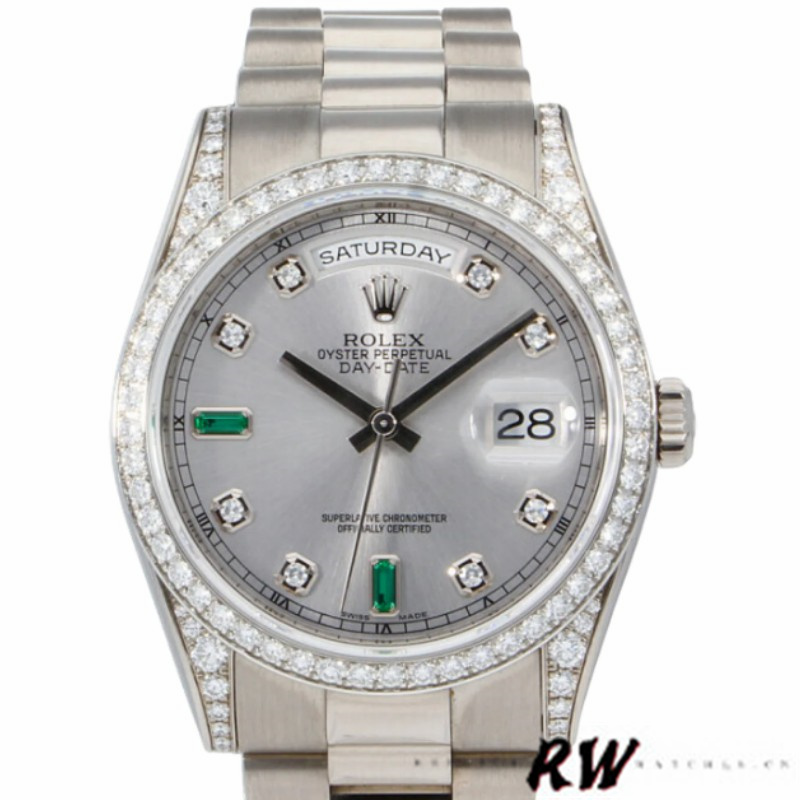 White Gold Silver Dial