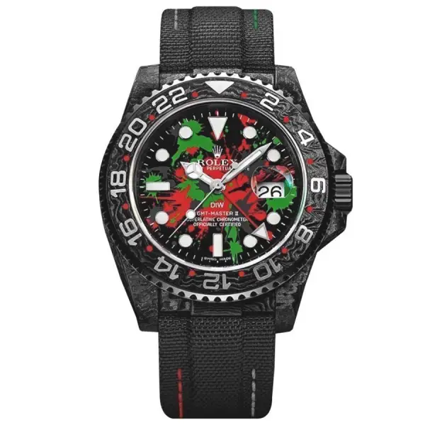 Red & Blue Bezel Everose Gold 40mm Men