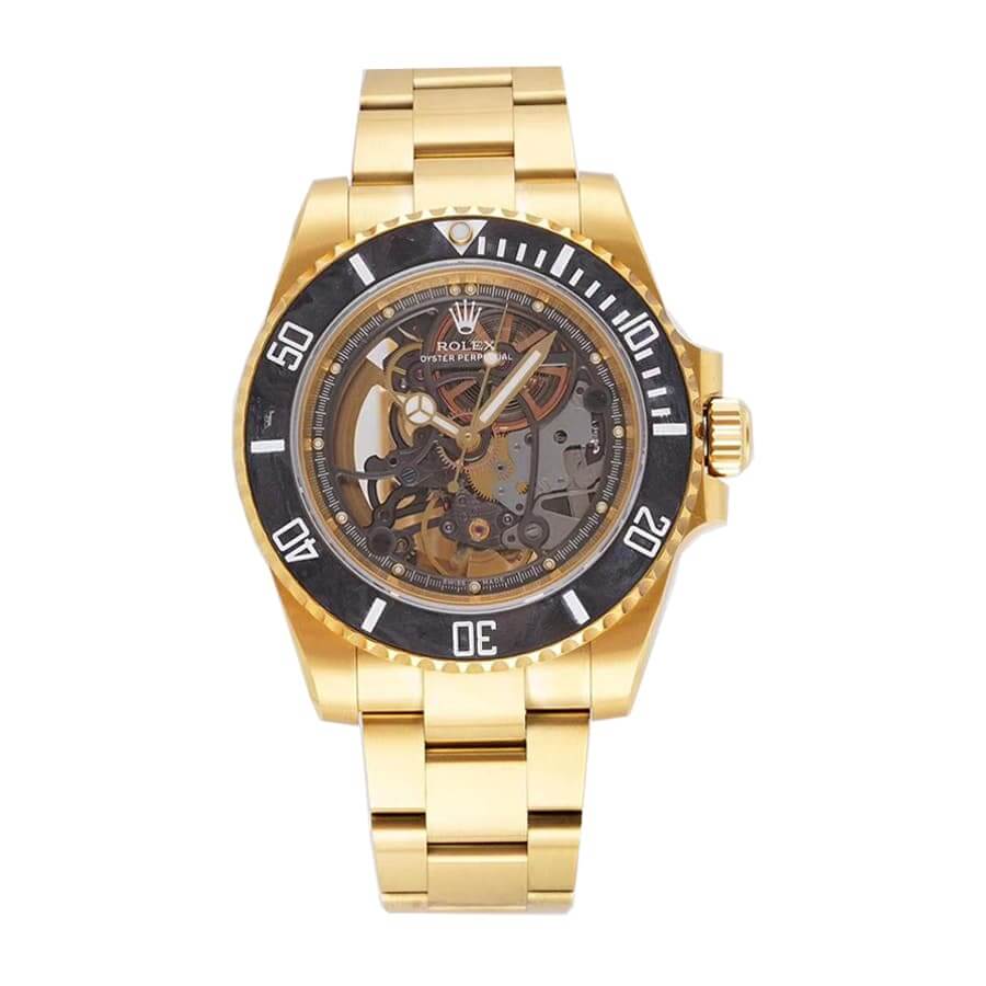 Skeleton Dial Yellow Gold 39mm Men