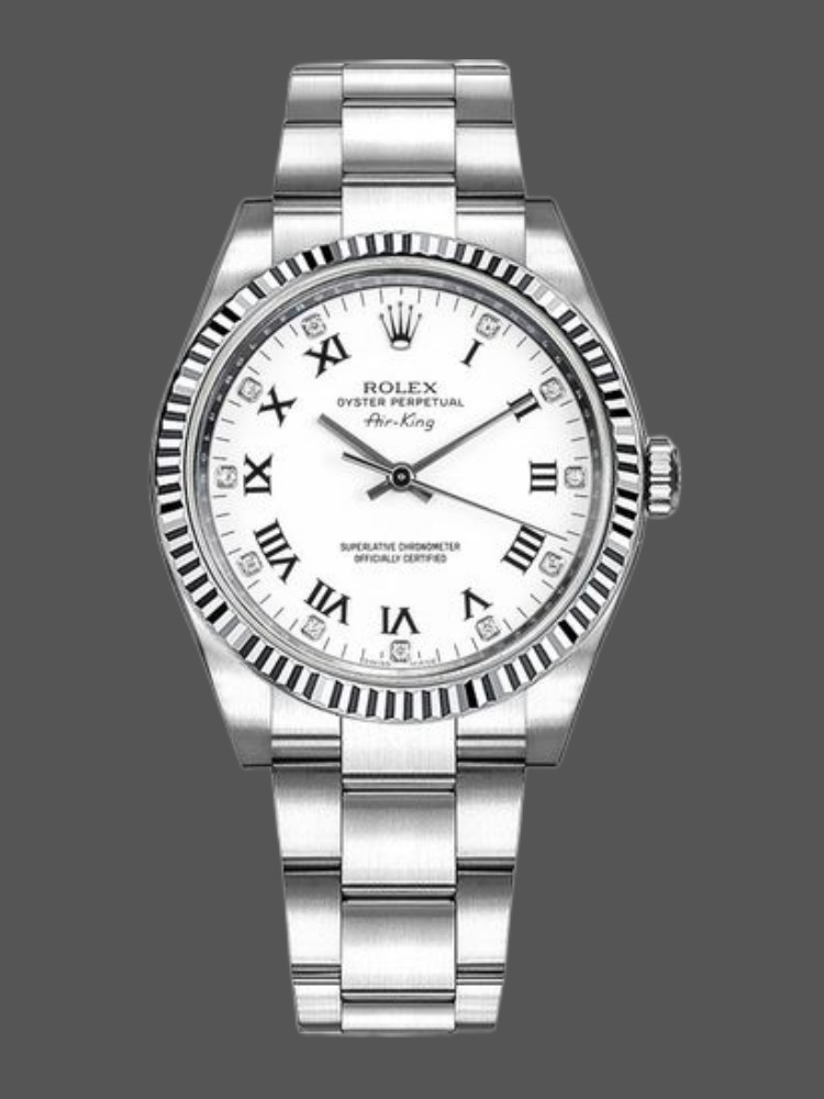 White Diamond Dial Date