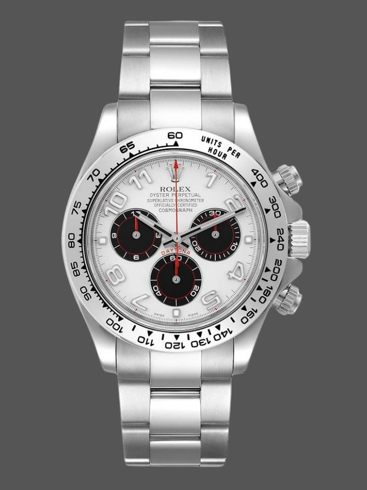 White Arabic Dial White Gold 40mm Men