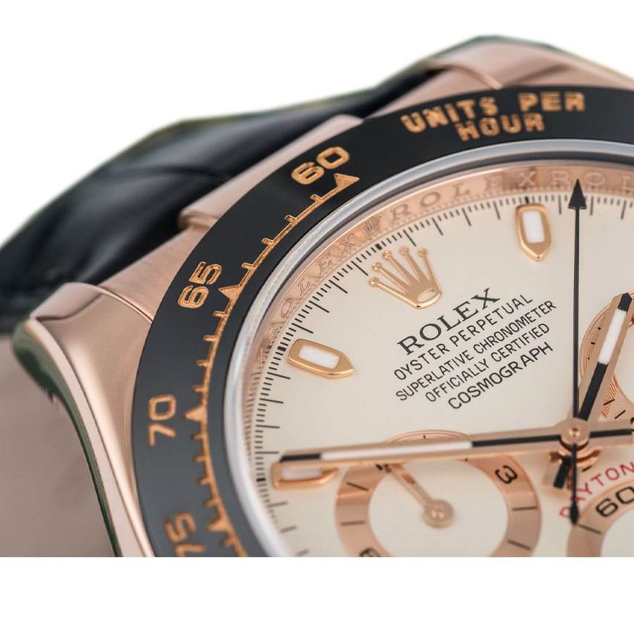 White Dial Rose Gold 40mm Men