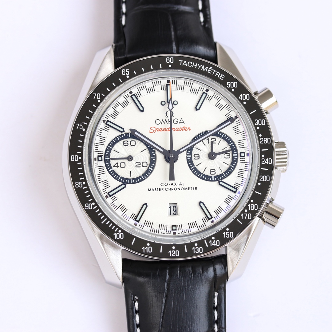 Panda Dial Racing Chronograph - 44mm Stainless Steel Tachymeter Watch