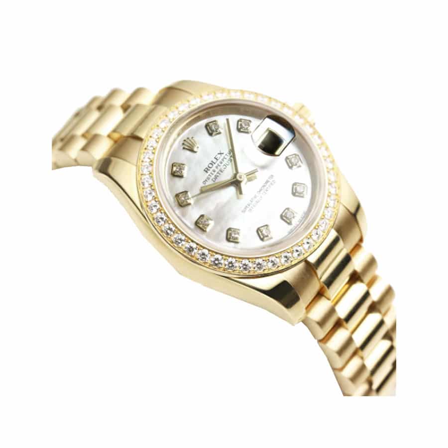 Mother Of Pearl Dial Yellow Gold 28mm Lady