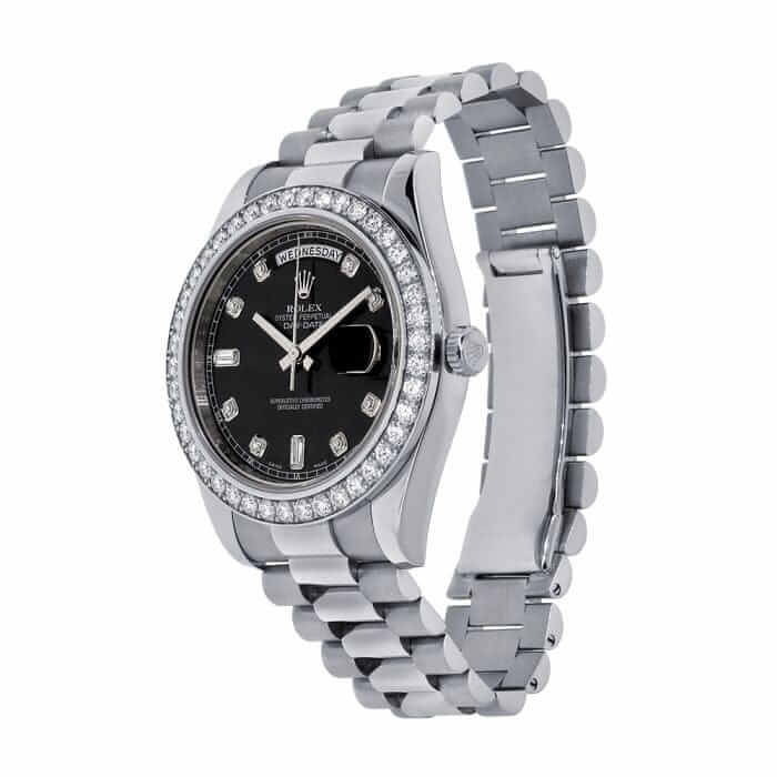 White Diamond Dial White Gold 40mm Men
