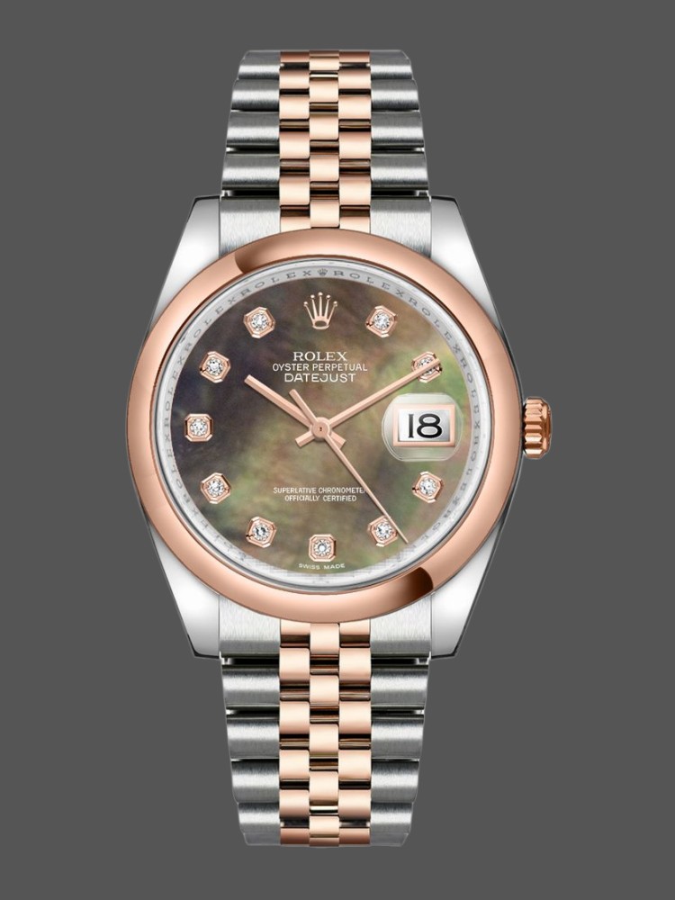 Black Mother of Pearl Date-Display 36mm