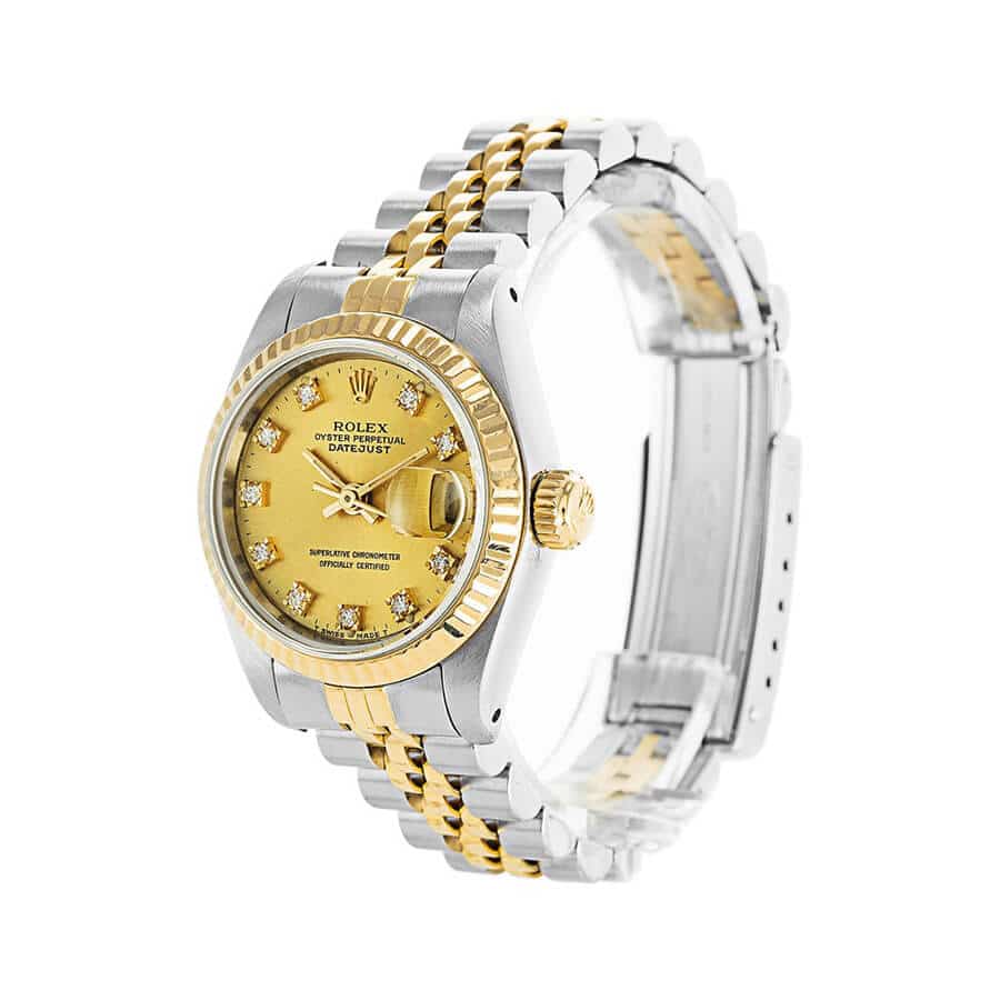 Diamond Dial Yellow Gold 28mm Lady
