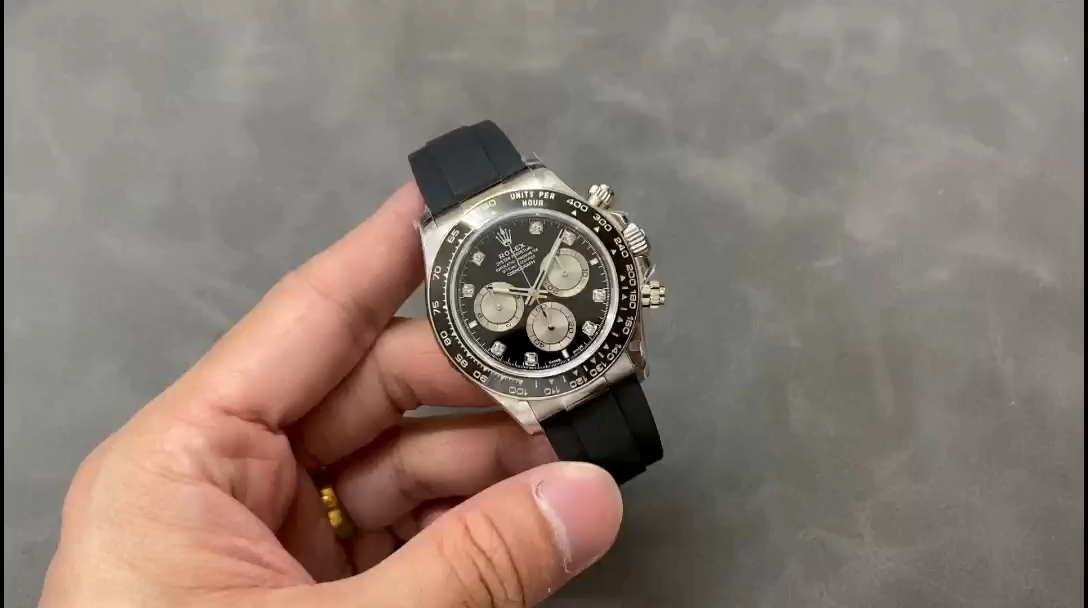 White Gold Black Dial 40mm Men