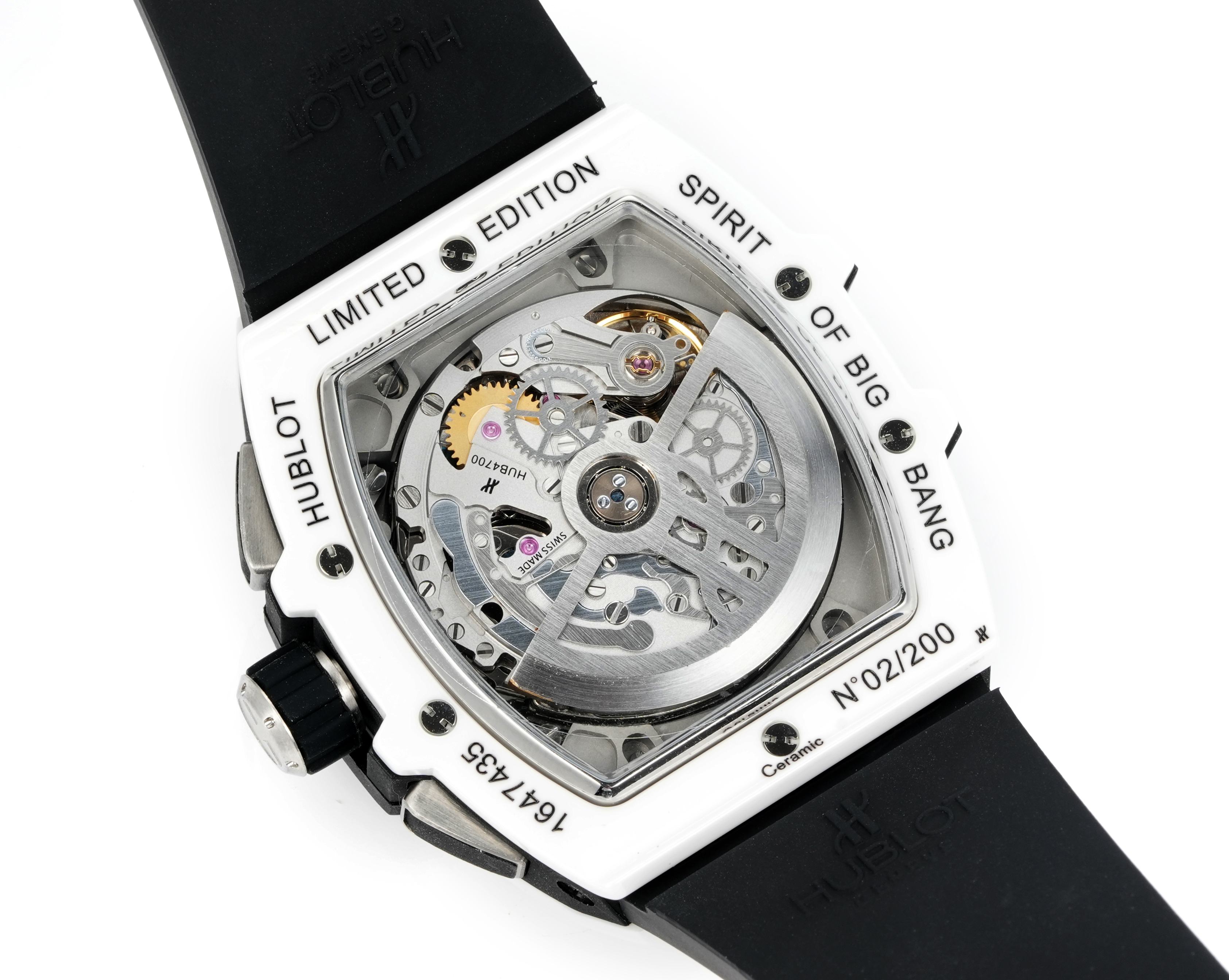 The Purity Polished White Ceramic Racing Chronograph
