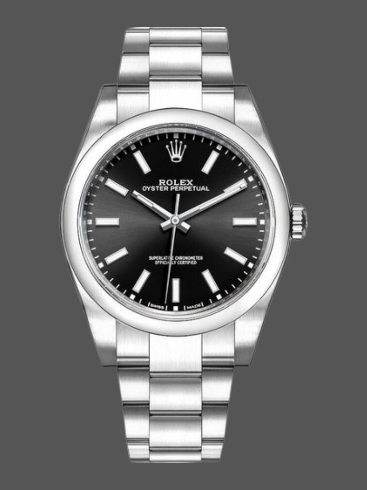 Black Dial Date 39mm Mens
