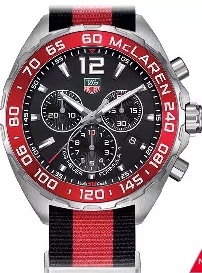 Crimson Apex Chronograph - Red & Black NATO